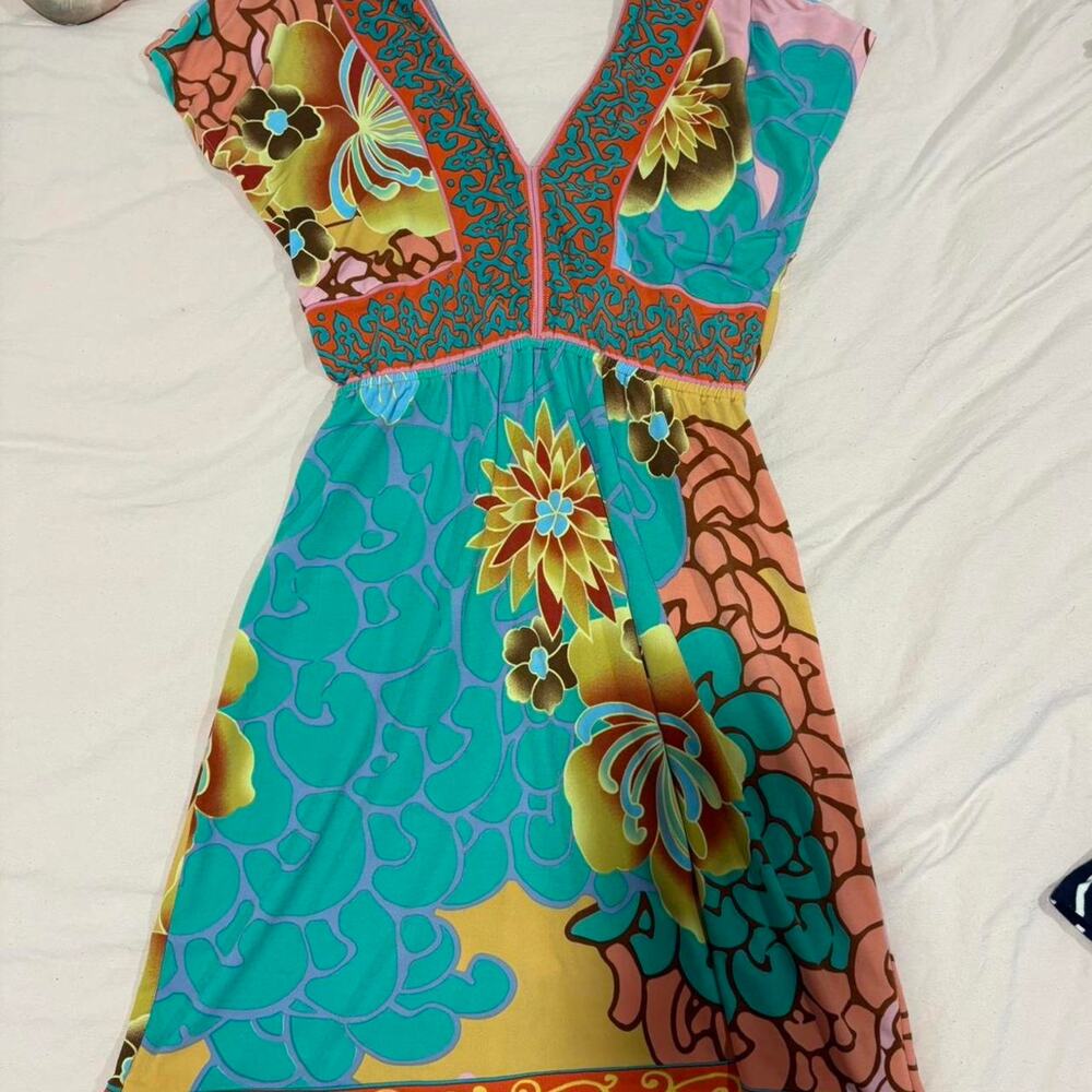 Colorful summer dress or beach coverup
